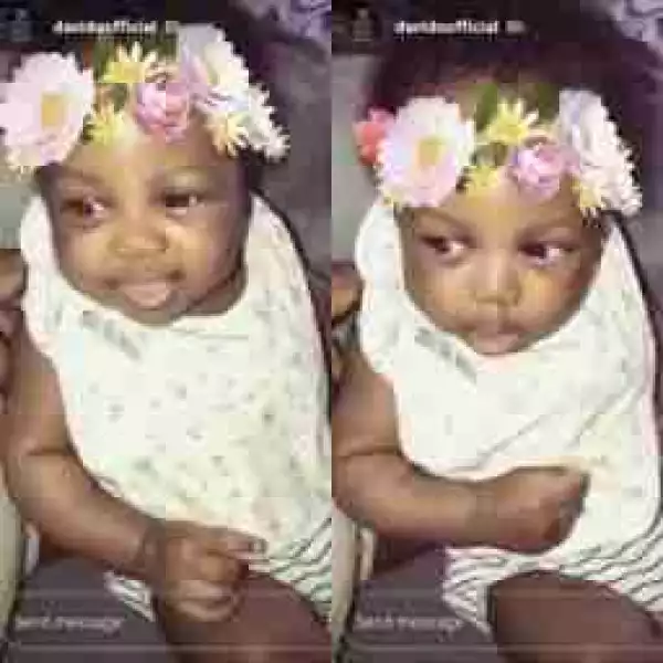 Singer Davido Shows Off His Second Daughter With Adorable Shots